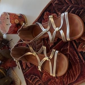 Report Gold Sandals - 7.5
